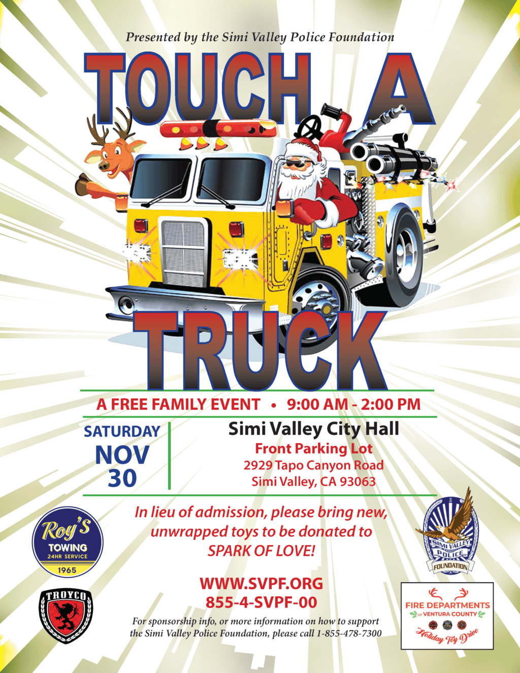 Touch a Truck flyer