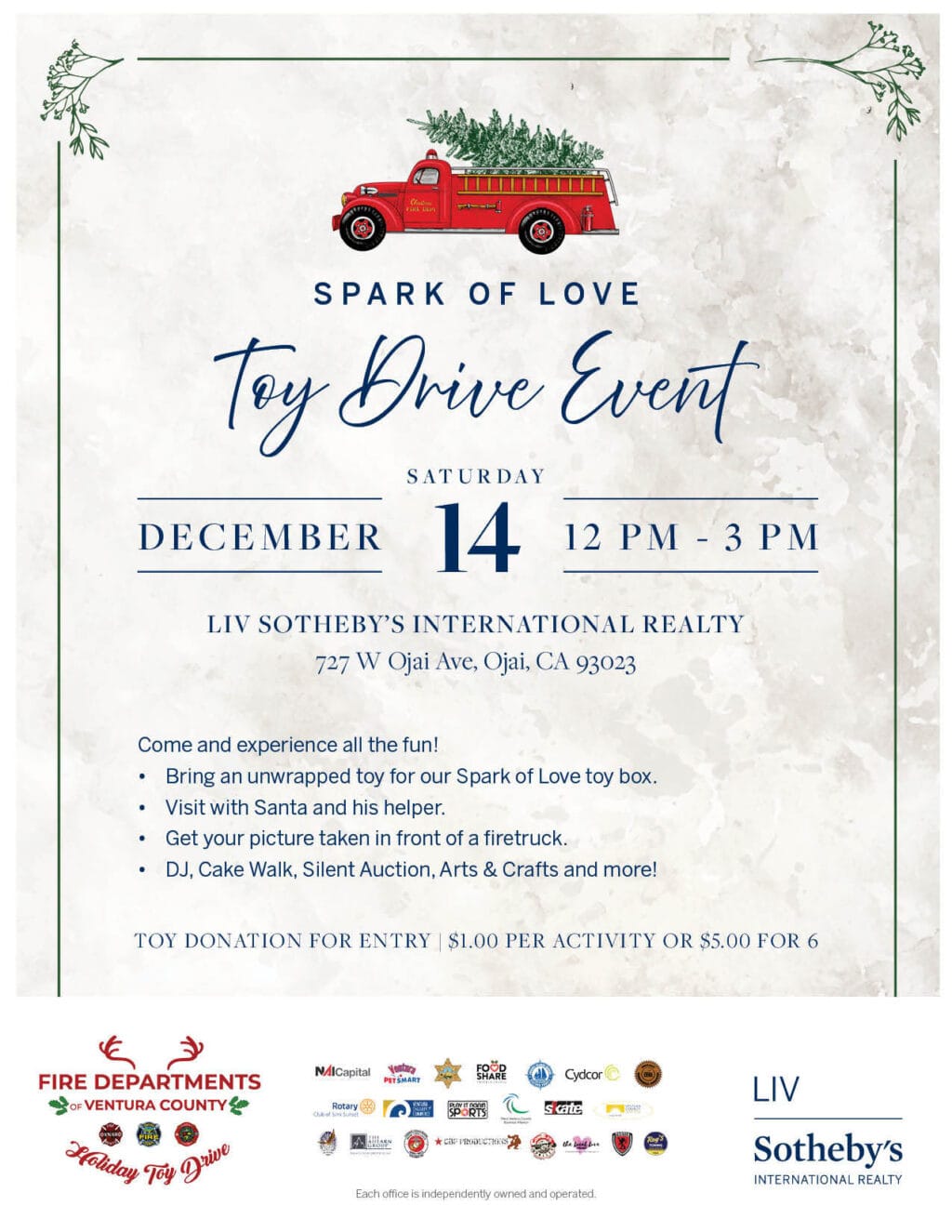 SOL Toy Drive LIV Sotheby's international reality flyer