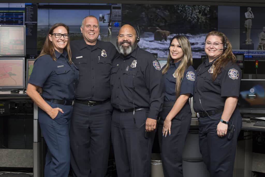 Group Photo with 5 members of VCFD