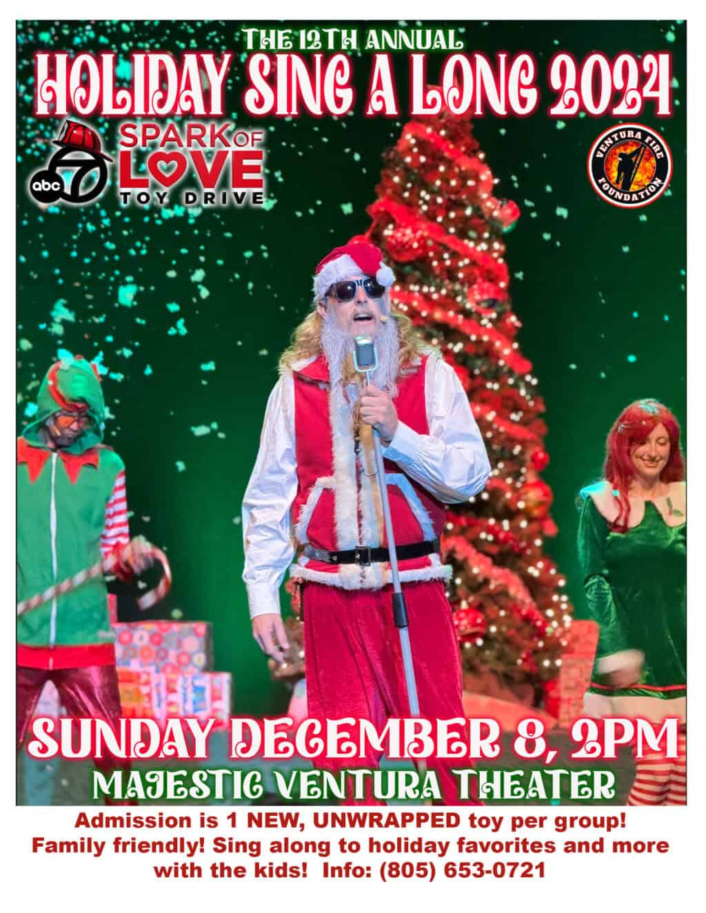 12th Annual Holiday Sing Along 2024 flyer