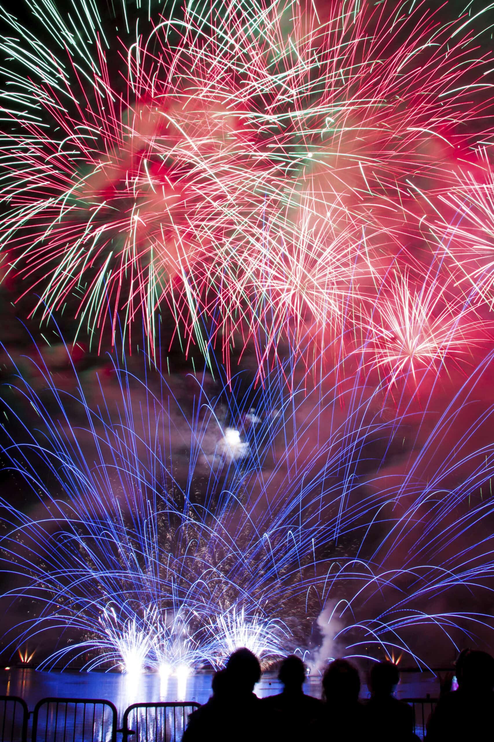 Multicolored Fireworks